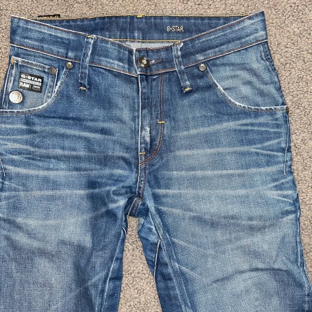 G-Star RAW Arc 3D GS01 Slim Jeans - Medium Vintage Aged Denim Wash Men's Sz. 30